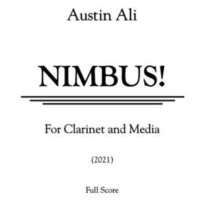 Nimbus! for Solo Clarinet and Media