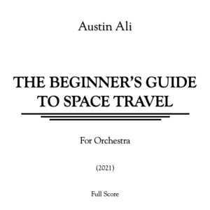 The Beginner's Guide to Space Travel